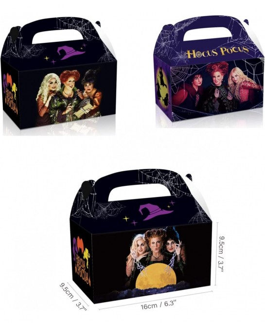 12Pcs Hocus Witch Pocus Birthday Party Supplies Kids Party Treat Boxes Candy Gift Bags Party Favors for Halloween Theme Party...