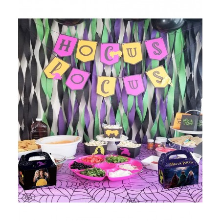 12Pcs Hocus Witch Pocus Birthday Party Supplies Kids Party Treat Boxes Candy Gift Bags Party Favors for Halloween Theme Party...