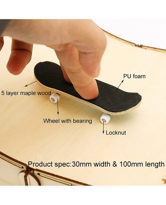 Fingerboard Deck Mini Finger Skateboards Pro Fingerboards Finger Boards Set Finger Boards 1pack 30mm*100mm $37.90 Finger Toys