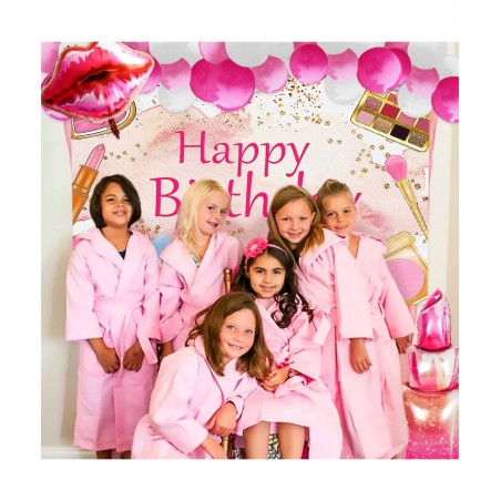 15 PCS Makeup Birthday Party Decoration Makeup Birthday Backdrop Spa Party Decoration Spa Party Supplies Makeup Birthday Part...
