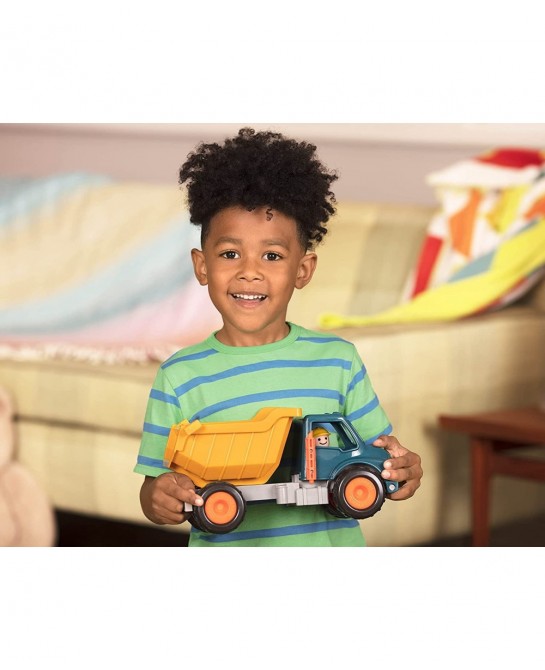 Dump Truck with Working Movable Parts and 1 Driver – Construction Vehicle Toy Trucks for Toddlers 18m+ $21.42 Kids' Play Trucks