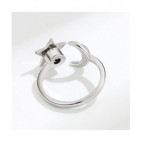 Fidget Anxiety Relief Ring Daisy Sunflower Flower Evil Eye Zircon Bead Open Adjustable Spinner Stackable Ring for Women Girl ...