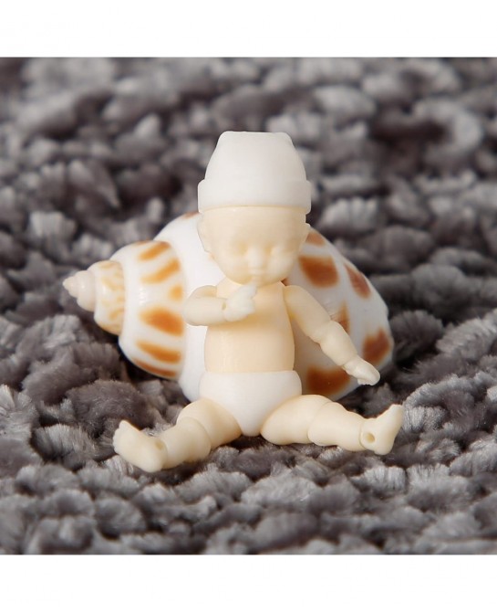1" DIY Micro Realistic Body Silicone Doll Small Reborn Baby Dolls Silicone Full Body $62.24 Dolls