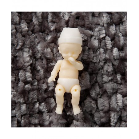1" DIY Micro Realistic Body Silicone Doll Small Reborn Baby Dolls Silicone Full Body $62.24 Dolls