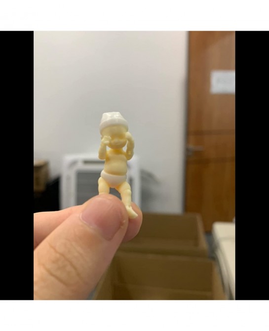 1" DIY Micro Realistic Body Silicone Doll Small Reborn Baby Dolls Silicone Full Body $62.24 Dolls
