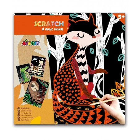 Scratch Art - 4 Magic Animals $24.18 Kids' Drawing & Writing Boards