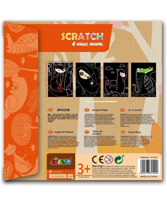 Scratch Art - 4 Magic Animals $24.18 Kids' Drawing & Writing Boards