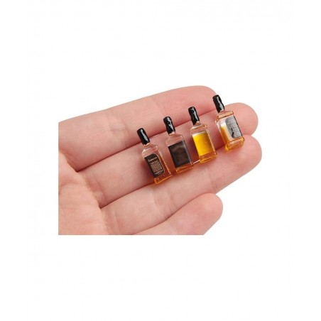 4Pcs Whiskey Wine Bottle Model 1/6 Scale Action Scene Accessories for 12" Figure Miniature Accessory $15.12 Action Figures