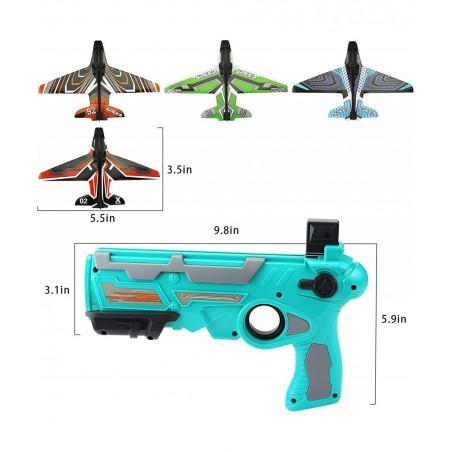 Catapult Plane One-Click Ejection Model Foam Airplane with 4 Pcs Glider Foam Gliders Toys Great Outdoor Play Gift for Kids $1...
