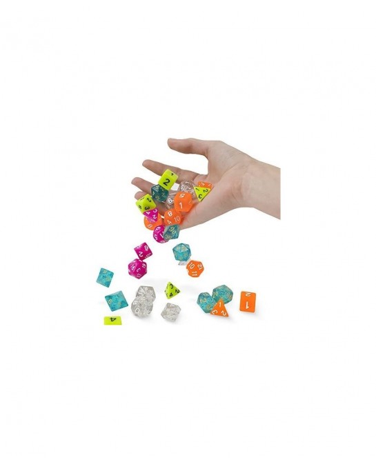 Series III - Polyhedral Dice Set for Tabletop RPG Adventure Games with a Dice Box - DND Dice Set Suitable for Dungeons and Dr...