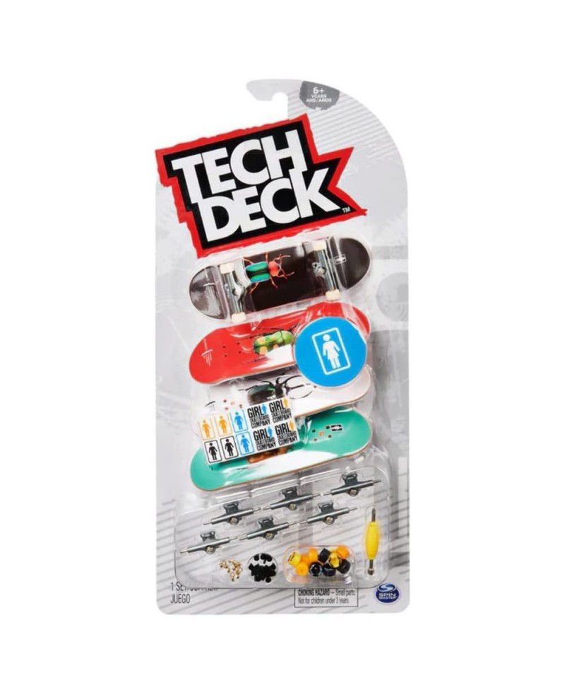 TECH DECK Ultra DLX Fingerboard 4-Pack Girl Skateboards $43.60 Finger Toys