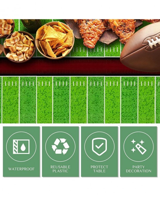 52 Pcs 3D Football Table Centerpiece Football Party Decorations Football Player Silhouette Centerpieces Football Field Tablec...