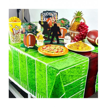 52 Pcs 3D Football Table Centerpiece Football Party Decorations Football Player Silhouette Centerpieces Football Field Tablec...