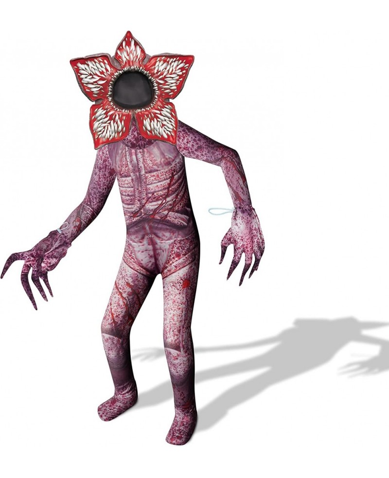 Demogorgon Costume for Kids Halloween Scary Cosplay Flower Monster Jumpsuit Dress Up $32.81 Kids' Costumes