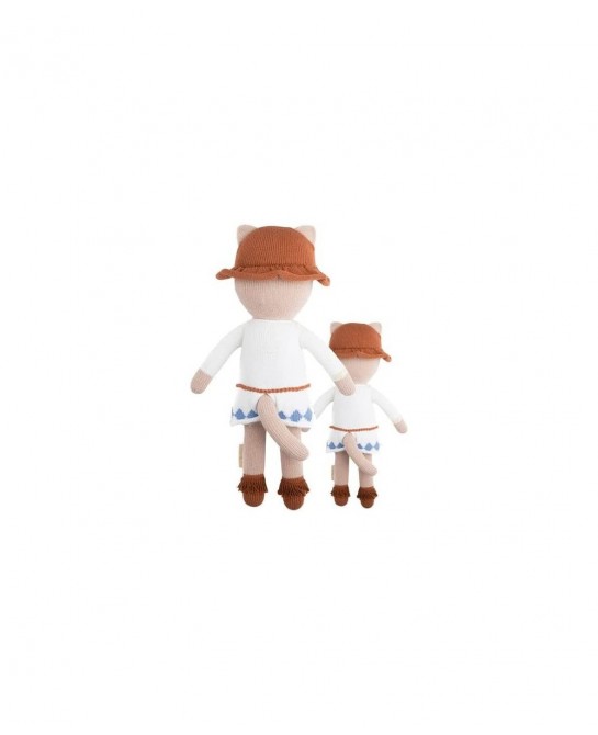 Chelsea The Cat Little 13" Hand-Knit Doll – 1 Doll - 10 Meals Fair Trade Heirloom Quality Handcrafted in Peru 100% Cotton Yar...