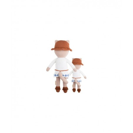 Chelsea The Cat Little 13" Hand-Knit Doll – 1 Doll - 10 Meals Fair Trade Heirloom Quality Handcrafted in Peru 100% Cotton Yar...
