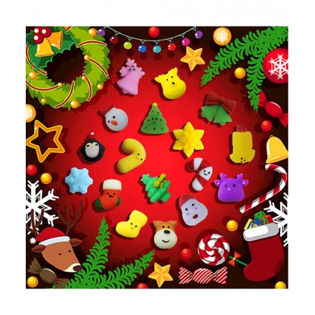 80pcs Mochi Squishy Toy Christmas Squishy Toys Party Favors for Kids Christmas Goodie Bag Stuffers Stocking Pinata Fillers St...