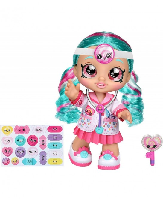 Fun Time 10 Inch Doll Dr Cindy Pops with Stethoscope and Shopkins Inspired Lollipop| Changeable Clothes and Removable Shoes |...