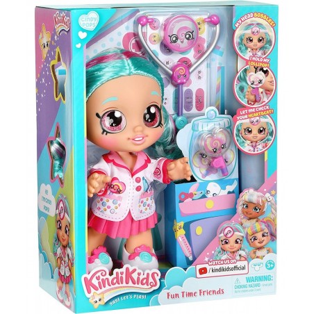 Fun Time 10 Inch Doll Dr Cindy Pops with Stethoscope and Shopkins Inspired Lollipop| Changeable Clothes and Removable Shoes |...