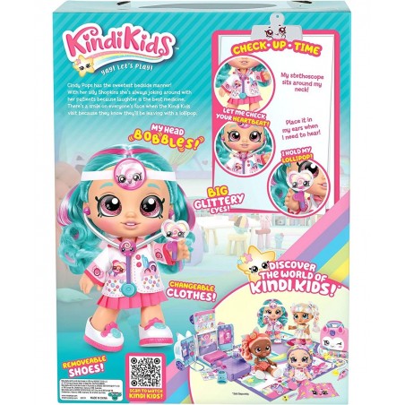 Fun Time 10 Inch Doll Dr Cindy Pops with Stethoscope and Shopkins Inspired Lollipop| Changeable Clothes and Removable Shoes |...