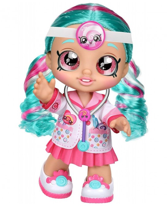 Fun Time 10 Inch Doll Dr Cindy Pops with Stethoscope and Shopkins Inspired Lollipop| Changeable Clothes and Removable Shoes |...