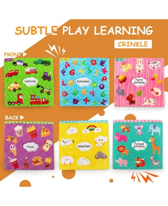 Magic Baby Tissue Box Toy Funny Sensory Toys for Toddlers Montessori Toys for Babies 6-12 Months Soft 6-9-12-24 Month Old Bab...