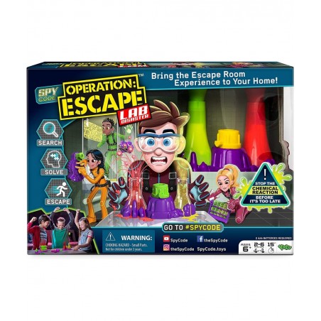 Moose Racing Spy Code Operation Escape Lab Including 3 Challenges to Stop The Chemical Reaction Multi (91010) $68.88 Board Games