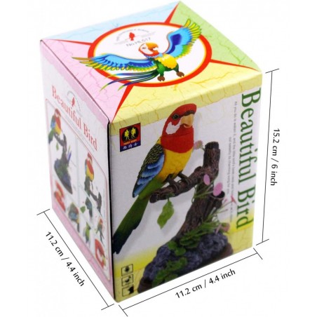 Eelctric Birds Talking Parrots Electronic Pets Office Home Decoration Recording & Playback Function Pen Holders Kids Toys (Si...