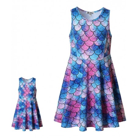 Jxstar Matching Girls & Doll Flower Dresses Sleeveless Summer 18" Dolls Clothes $47.55 Doll Accessories