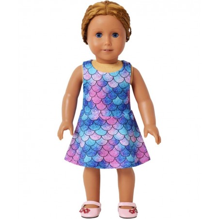 Jxstar Matching Girls & Doll Flower Dresses Sleeveless Summer 18" Dolls Clothes $47.55 Doll Accessories