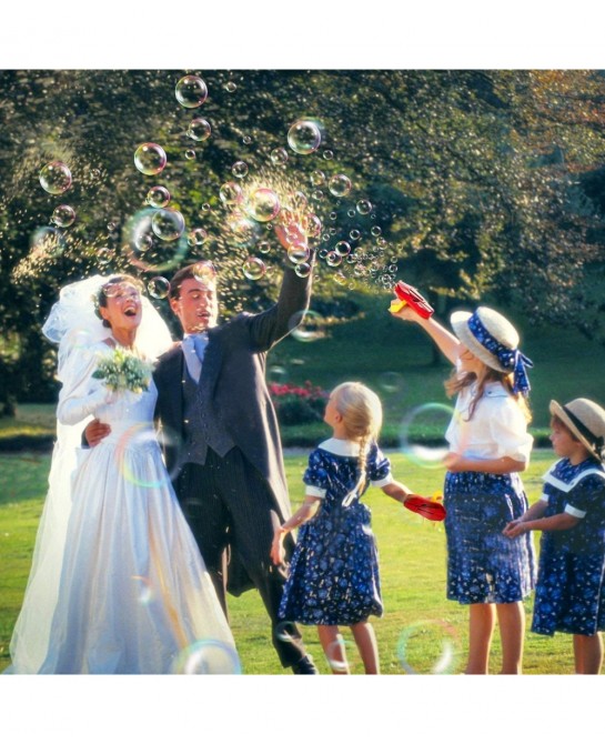 Handheld Bubble Machine with Light Automatic LED Bubble Blower Bubble Maker More Than 2000 Bubbles Per Minute Bubble Machine ...