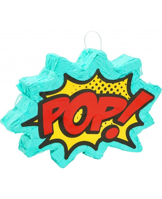 Small Comic Book Pop Pinata for Superhero Themed Birthday Party Decorations (17 x 11 x 3 In) $40.10 Piñatas