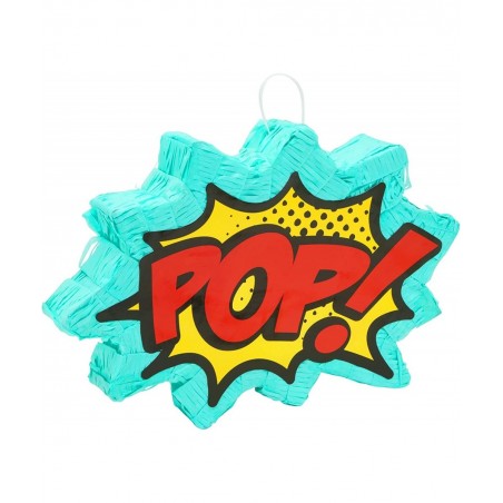 Small Comic Book Pop Pinata for Superhero Themed Birthday Party Decorations (17 x 11 x 3 In) $40.10 Piñatas