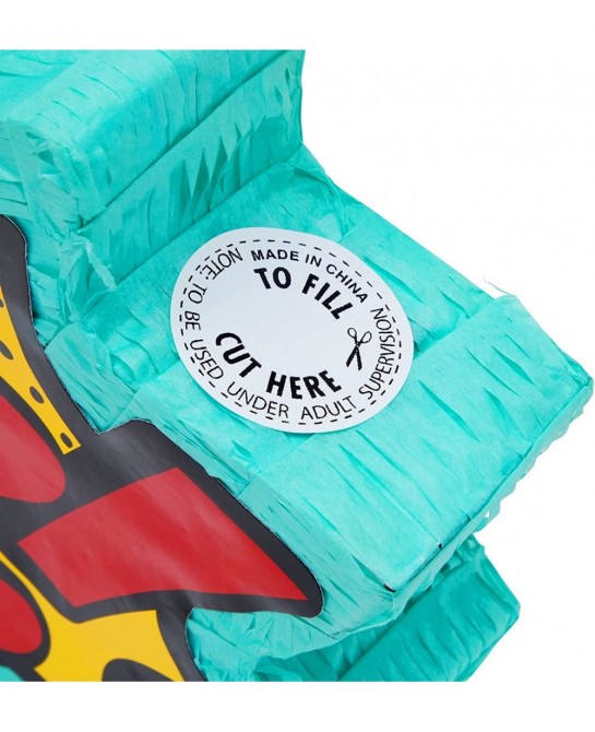 Small Comic Book Pop Pinata for Superhero Themed Birthday Party Decorations (17 x 11 x 3 In) $40.10 Piñatas