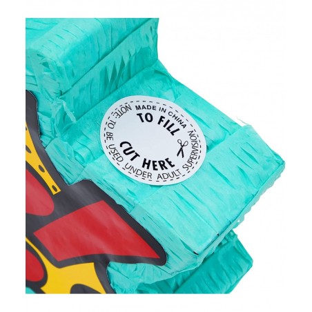Small Comic Book Pop Pinata for Superhero Themed Birthday Party Decorations (17 x 11 x 3 In) $40.10 Piñatas