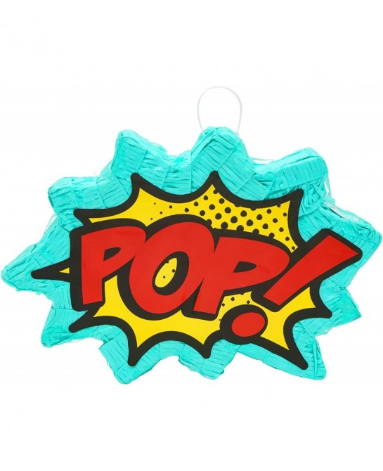Small Comic Book Pop Pinata for Superhero Themed Birthday Party Decorations (17 x 11 x 3 In) $40.10 Piñatas