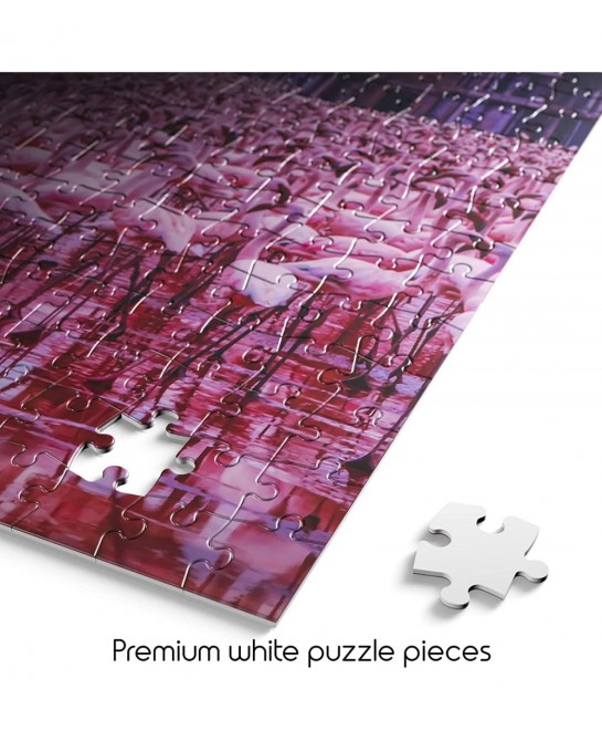 Buffalo Games - - Pink Flamingo Palace - 500 Piece Jigsaw Puzzle $22.00 Jigsaw Puzzles