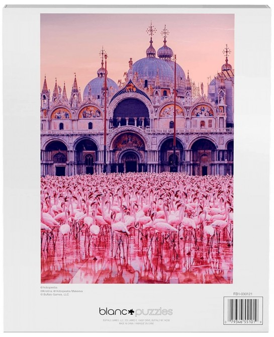 Buffalo Games - - Pink Flamingo Palace - 500 Piece Jigsaw Puzzle $22.00 Jigsaw Puzzles
