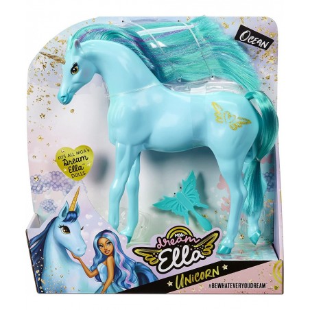 MGA's Dream Ella Unicorn - Ocean | Teal Unicorn for Fashion Dolls Blue $22.96 Dolls
