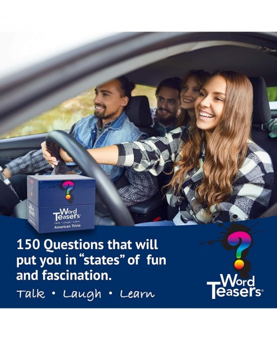 Trivia Conversation Starters - Fun Trivia Card Game for Families Couples Kids Parties & Travel - Flashcards for Ages 8+ - 150...