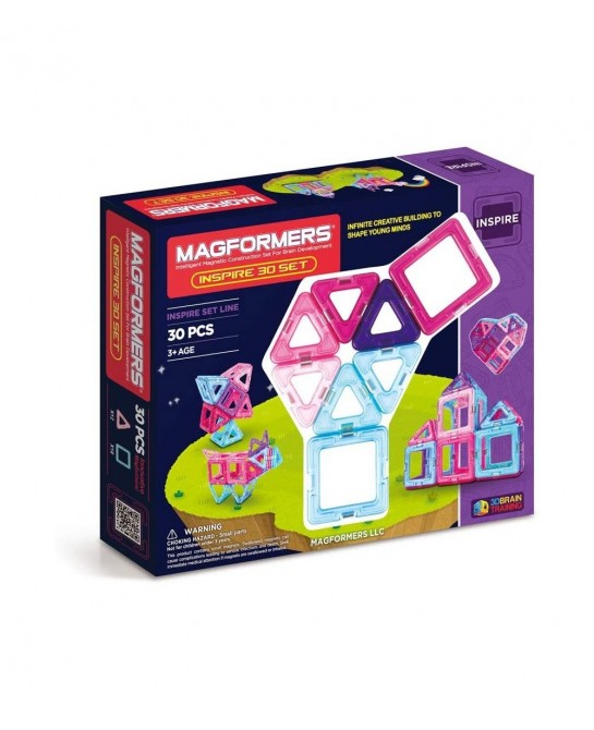 Inspire Set (30-pieces) Magnetic Building Blocks Educational Magnetic Tiles Kit Magnetic Construction STEM Toy Set - 63097 $6...