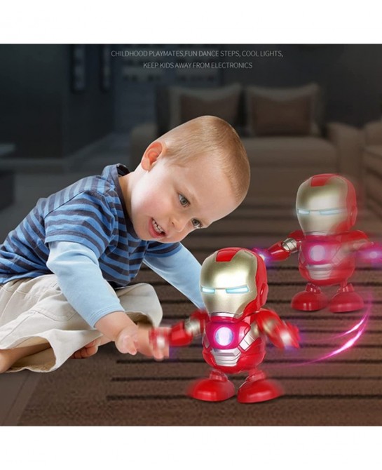 Dancing Robot Toys 3 4 5 6 7 8 Year Old Interactive Electric Toys for Kids with Flashing Lights & Music Walking Dancing Toy B...