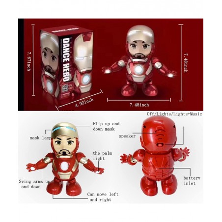Dancing Robot Toys 3 4 5 6 7 8 Year Old Interactive Electric Toys for Kids with Flashing Lights & Music Walking Dancing Toy B...