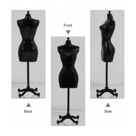 6pcs Doll Dress Form Clothing Clothes Gown Display Mini Mannequin Model Stand for Doll Display Holder Stand Display Support W...