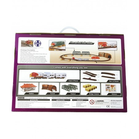 1950 Santa Fe Super Chief F7 EMD Battery Operated Train Set $93.99 Toy Vehicle Playsets
