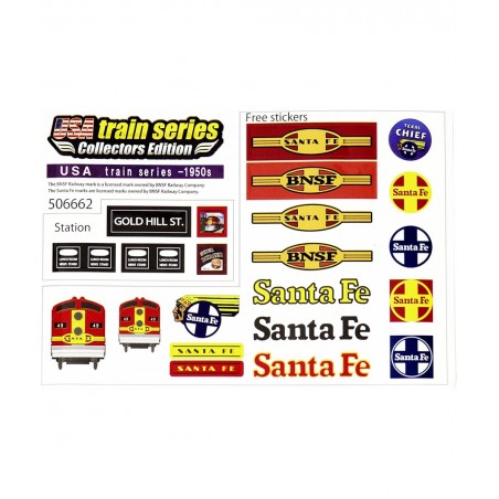 1950 Santa Fe Super Chief F7 EMD Battery Operated Train Set $93.99 Toy Vehicle Playsets
