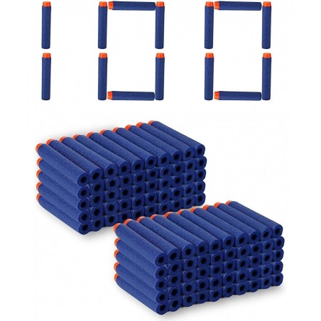 Nerf Compatible 100 Pcs 7.2cm Darts Soft Foam Bullets Kid Toy Gun Refill Pack Blue $16.71 Toy Foam Blasters & Guns