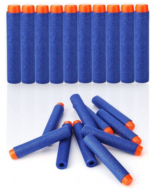 Nerf Compatible 100 Pcs 7.2cm Darts Soft Foam Bullets Kid Toy Gun Refill Pack Blue $16.71 Toy Foam Blasters & Guns