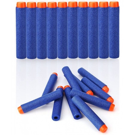 Nerf Compatible 100 Pcs 7.2cm Darts Soft Foam Bullets Kid Toy Gun Refill Pack Blue $16.71 Toy Foam Blasters & Guns