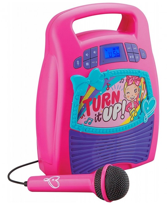 JoJo Siwa Bluetooth Karaoke Machine Portable Bluetooth Party Speaker with Microphone for Kids Speaker with USB Port to Play M...
